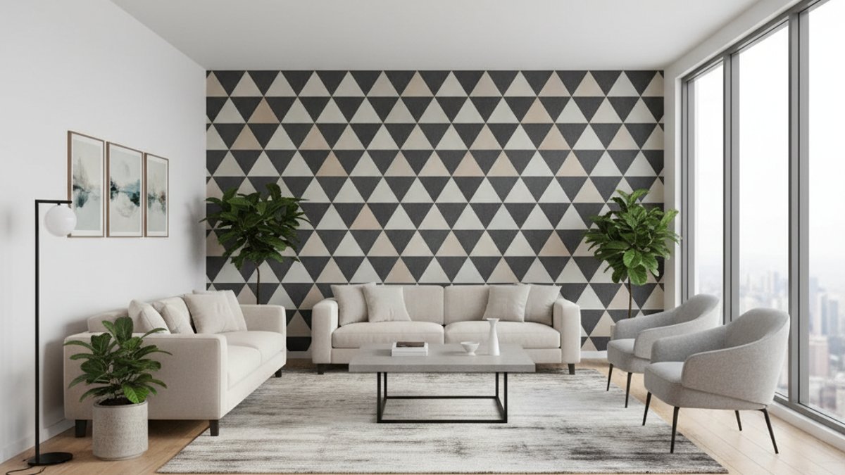 Giấy Dán Tường Hiện Đại, Họa Tiết Hình Học
