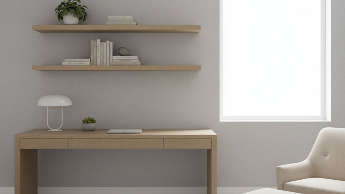 Giấy Dán Tường Tối Giản, Màu Xám Nhạt