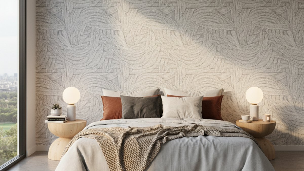 Giấy Dán Tường Texture Độc Đáo Phòng Ngủ