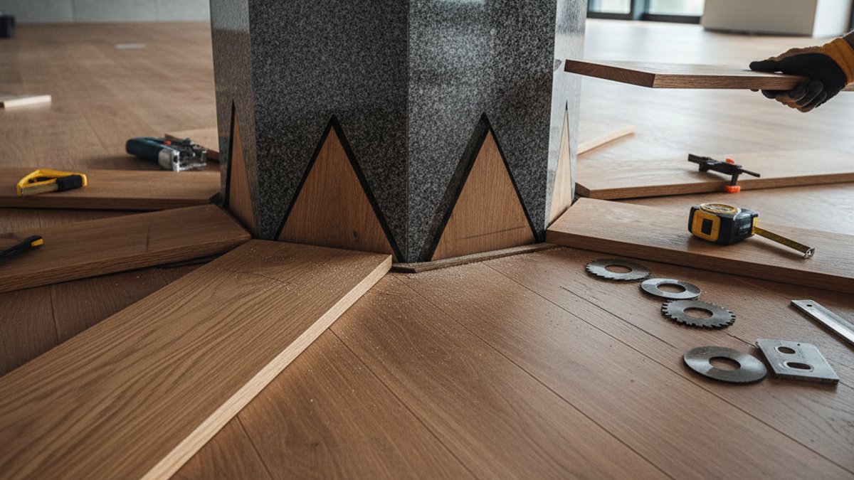 Kỹ Thuật Thi Công Sàn Gỗ Chuyên Biệt Cho Không Gian Kiến Trúc Phức Tạp: Từ Bo Cong Đến Cầu Thang Xoắn Ốc Góc Cạnh Khó Khi Lắp Đặt Sàn Gỗ