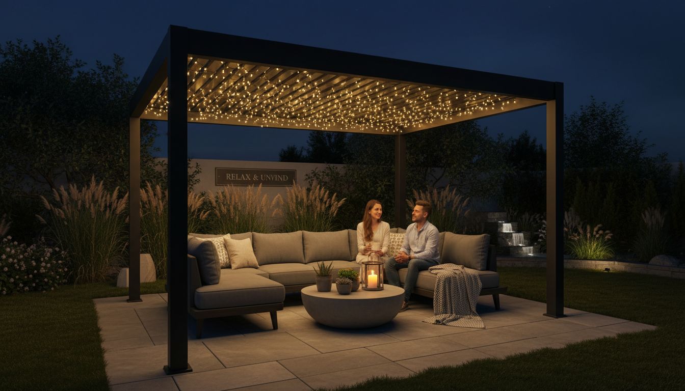 Hô Biến Sân Vườn Đêm Lung Linh: 7+ Ý Tưởng Đèn Led Cho Sàn Gỗ Nhựa Và Giàn Pergola - Minh Họa 4