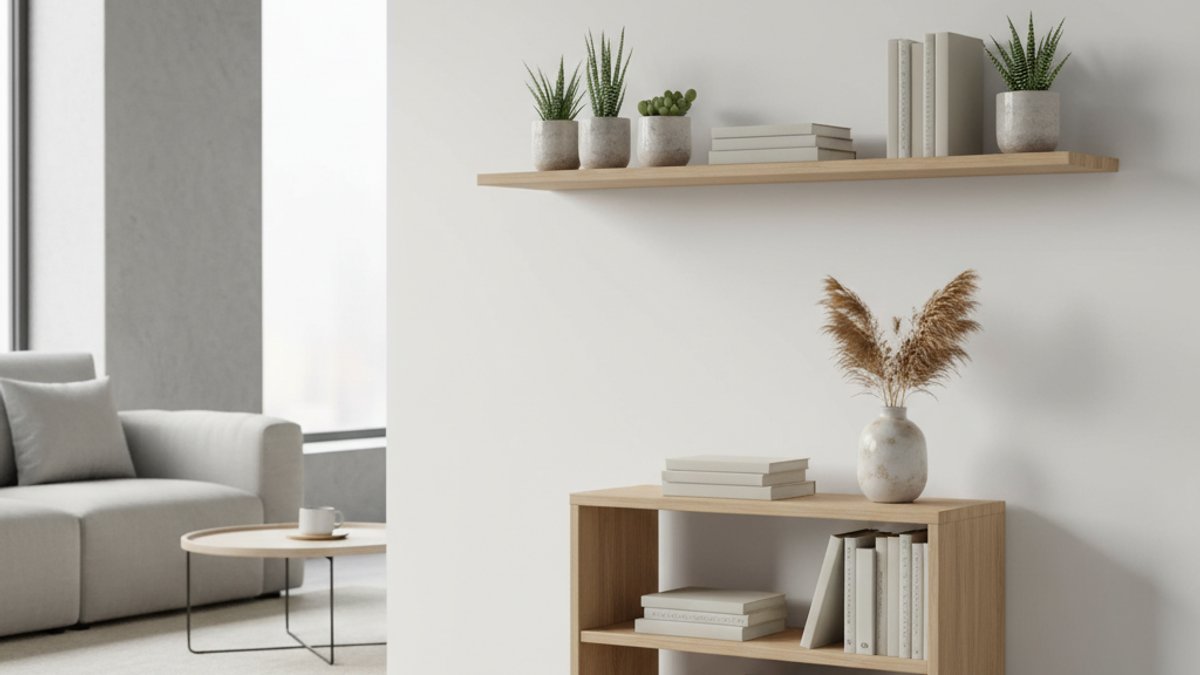 Kệ Gỗ Treo Tường Và Kệ Đứng Hiện Đại