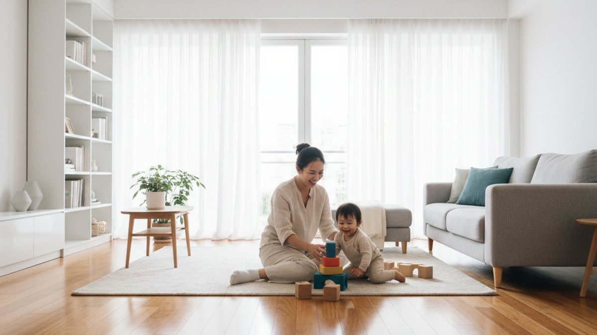 Bí Quyết Chọn Keo Dán Sàn Gỗ Bền Bỉ Và An Toàn Cho Sức Khỏe Năm 2026 Gia Đình Sinh Hoạt An Toàn Trên Sàn Gỗ Sử Dụng Keo Dán Không Độc Hại