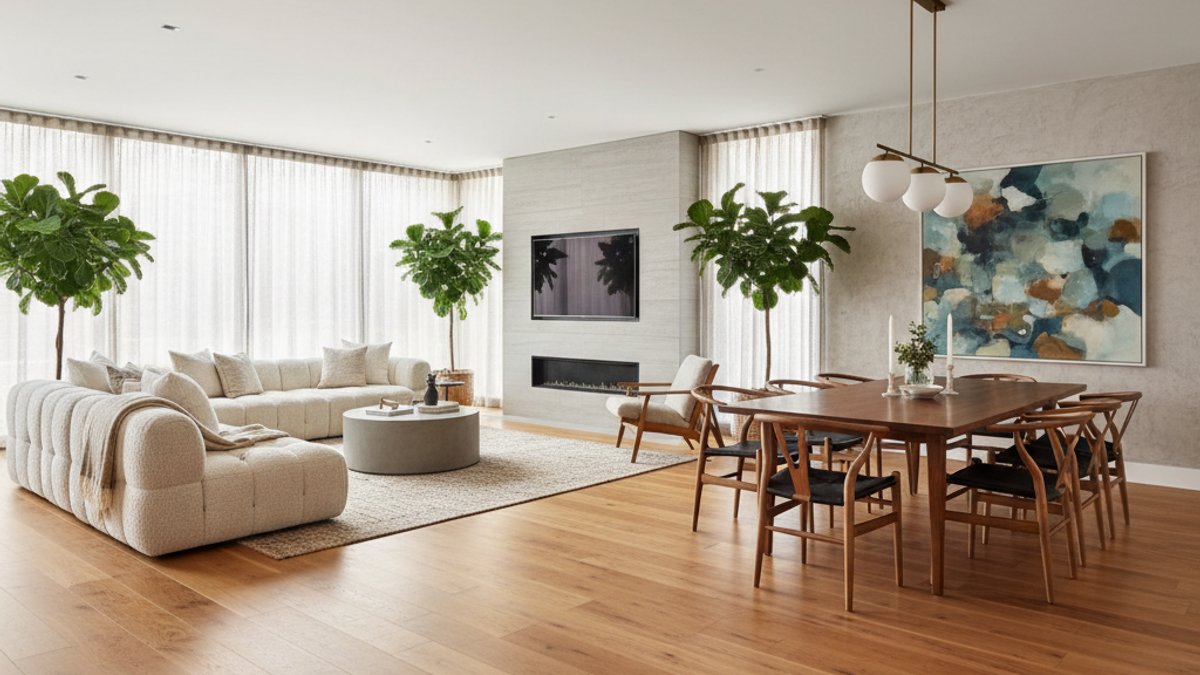 Nội Thất Không Gian Sống Hài Hòa Với Sàn Gỗ Được Lựa Chọn Kỹ Lưỡng