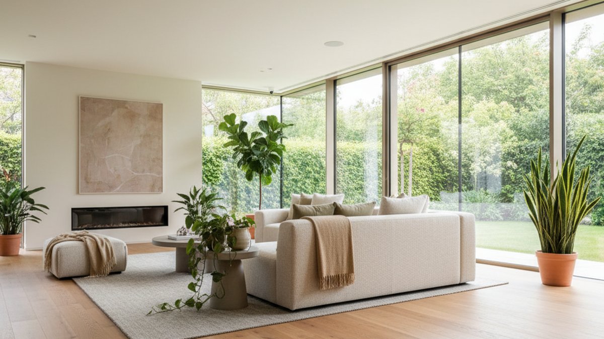 Sàn Gỗ Tự Nhiên Phòng Khách Hiện Đại, Sang Trọng