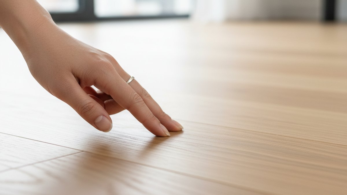 Người Phụ Nữ Kiểm Tra Độ Bền, Chống Trầy Xước Của Sàn Gỗ