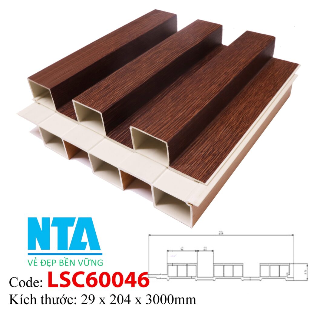Lam Nhựa PVC 3 Sóng Cao NTA LSC60046