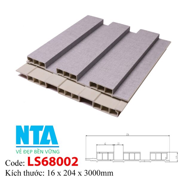 Lam Nhựa PVC 3 Sóng Thấp NTA LS68002