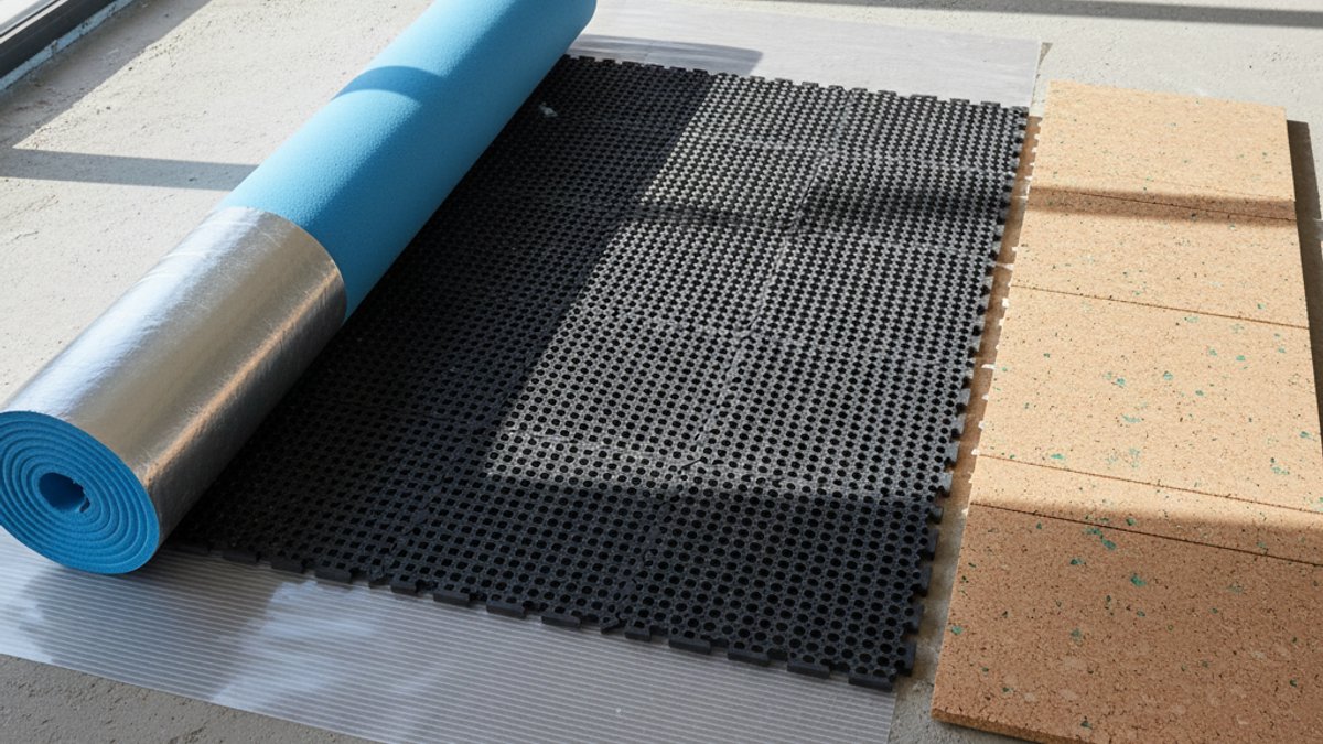 Mẫu Lớp Lót Cách Âm Và Chống Ẩm Cho Sàn