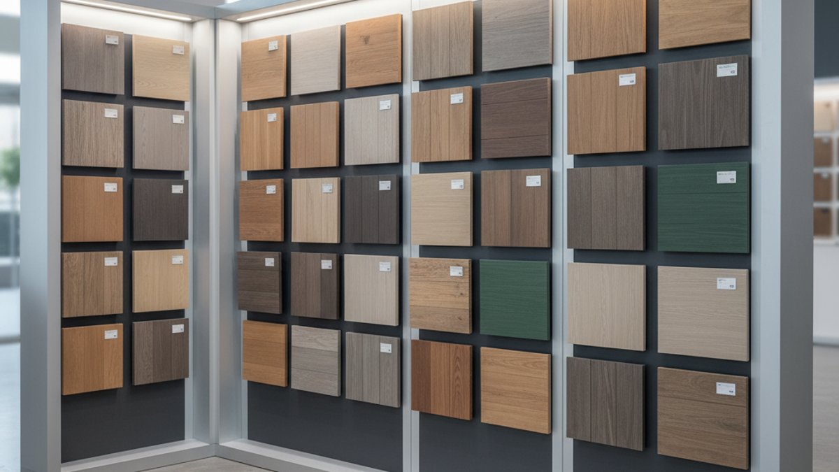 Trưng Bày Các Mẫu Gỗ Nhựa Wpc Và Gỗ Tự Nhiên Ngoài Trời