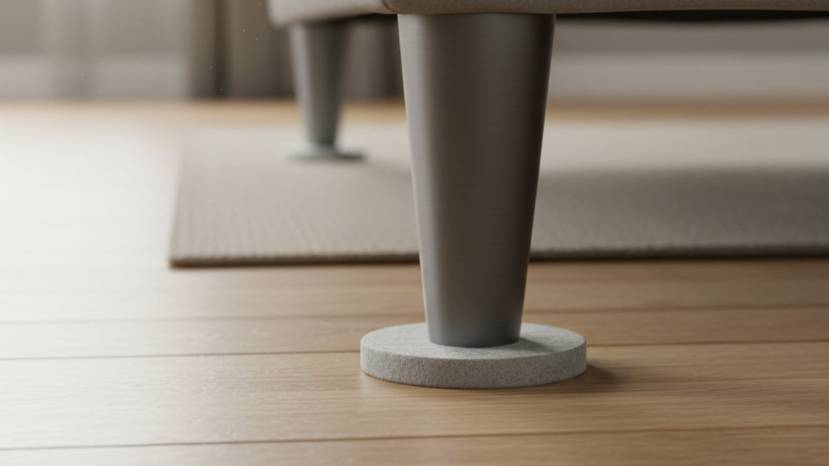 Chân Bàn Có Miếng Đệm Bảo Vệ Sàn Gỗ