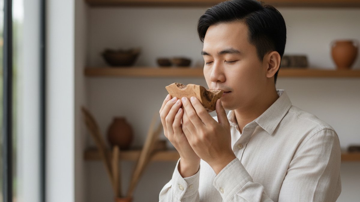 Người Ngửi Mẫu Gỗ Tự Nhiên