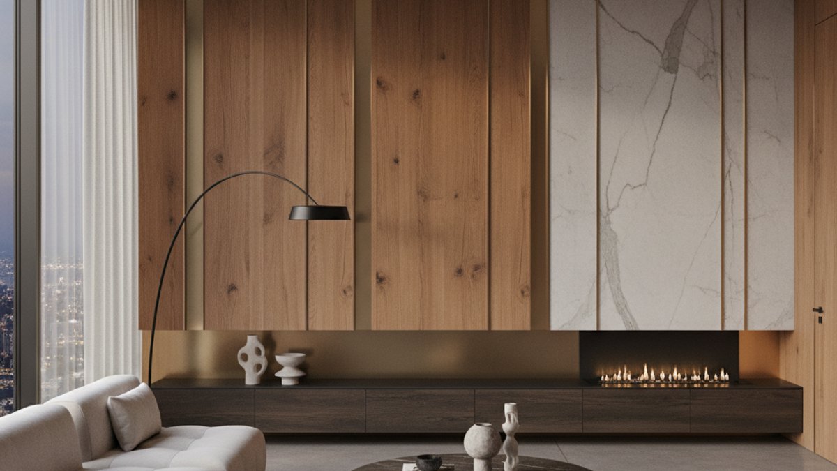 Gỗ Ốp Tường: Bí Quyết Biến Hóa Không Gian Độc Đáo, Sang Trọng Và Hiện Đại 2026 Kết Hợp Gỗ Và Đá Ốp Tường Sang Trọng