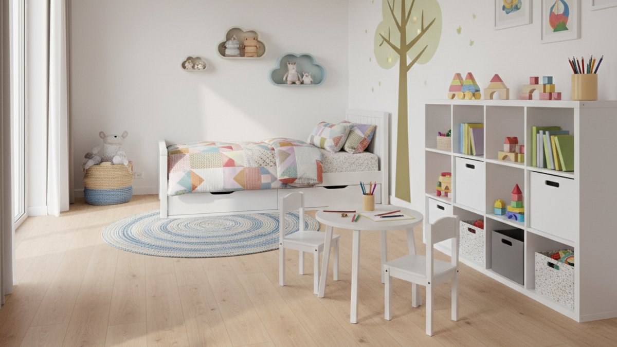 Sàn Nhà An Toàn Cho Trẻ Nhỏ: Giải Pháp Chống Trượt, Không Độc Hại Từ Vua Gỗ Phòng Ngủ Trẻ Em Sàn Gỗ Công Nghiệp An Toàn