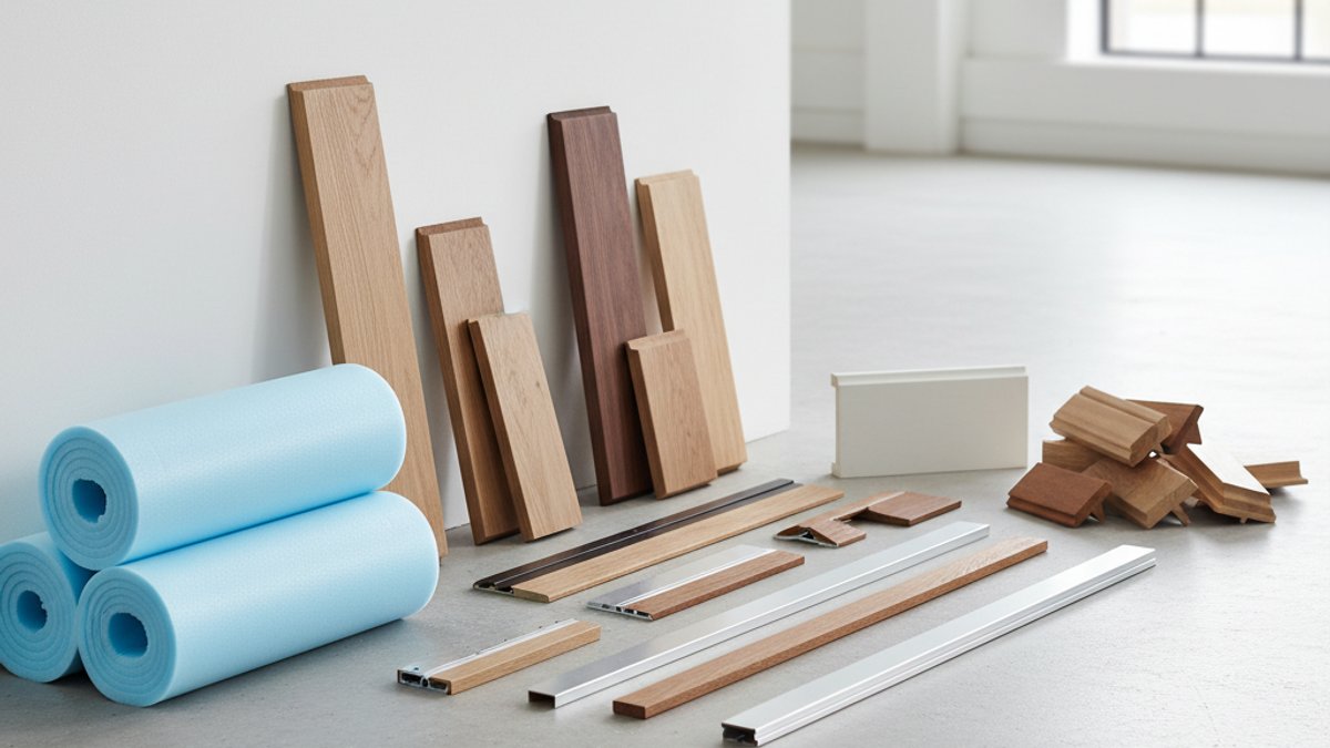 Giải Mã Tổng Chi Phí Lót Sàn Gỗ: Phân Tích Chi Tiết &Amp; Lập Ngân Sách Chuẩn Xác 2026 Xốp Lót, Nẹp, Phào Chân Tường Sàn Gỗ