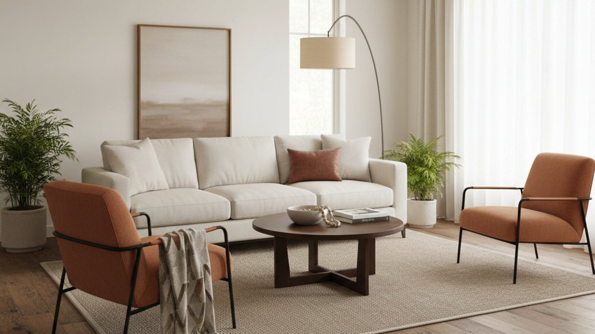 Sàn Gỗ Công Nghiệp Vân Gỗ Cổ Điển Trong Không Gian Phòng Khách