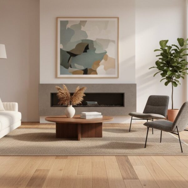 Sàn gỗ công nghiệp, tự nhiên, sàn nhựa giả gỗ trong không gian sống hiện đại