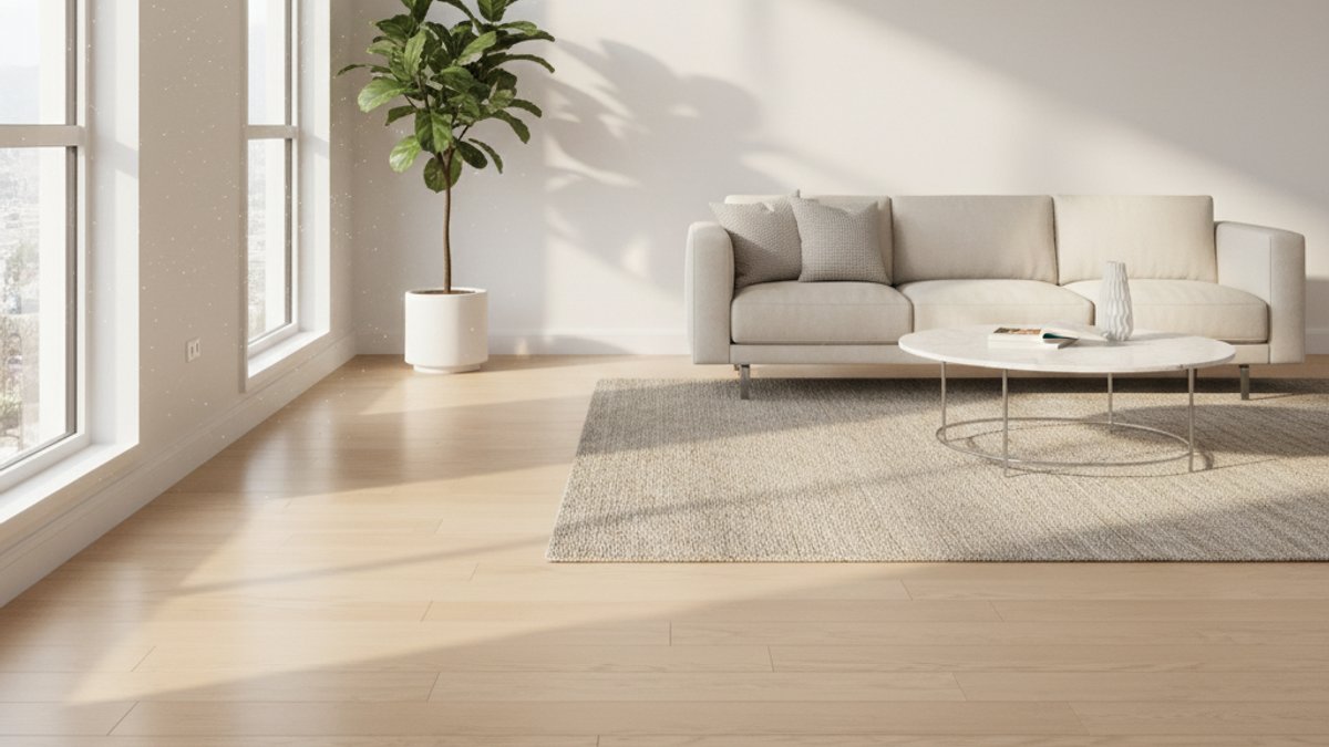 Phòng Khách Hiện Đại Với Sàn Gỗ Bền Đẹp