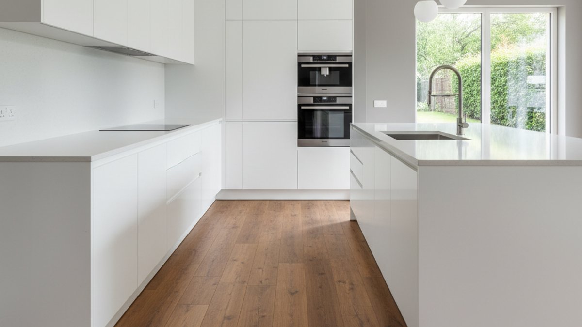 Nâng Tầm Không Gian Cũ: Bí Quyết Phối Hợp Sàn Gỗ Trong Cải Tạo Bếp Hiện Đại Sàn Gỗ Kỹ Thuật Chống Thấm