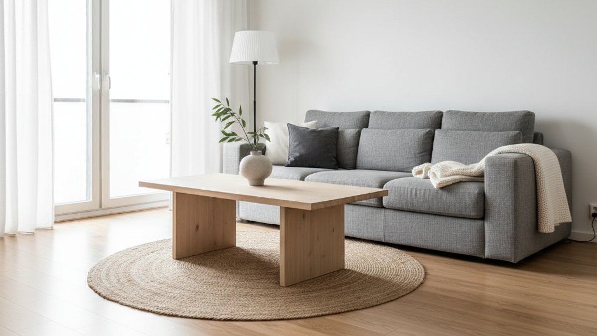 Sàn Gỗ Công Nghiệp Màu Sáng Phong Cách Bắc Âu Tối Giản