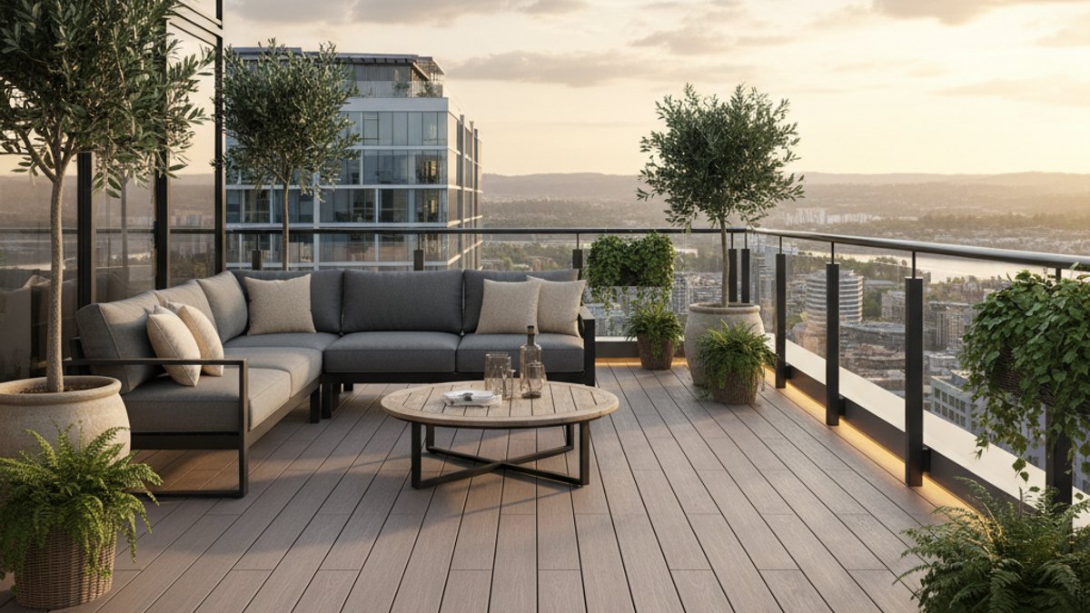 Ban Công Với Sàn Gỗ Nhựa Wpc