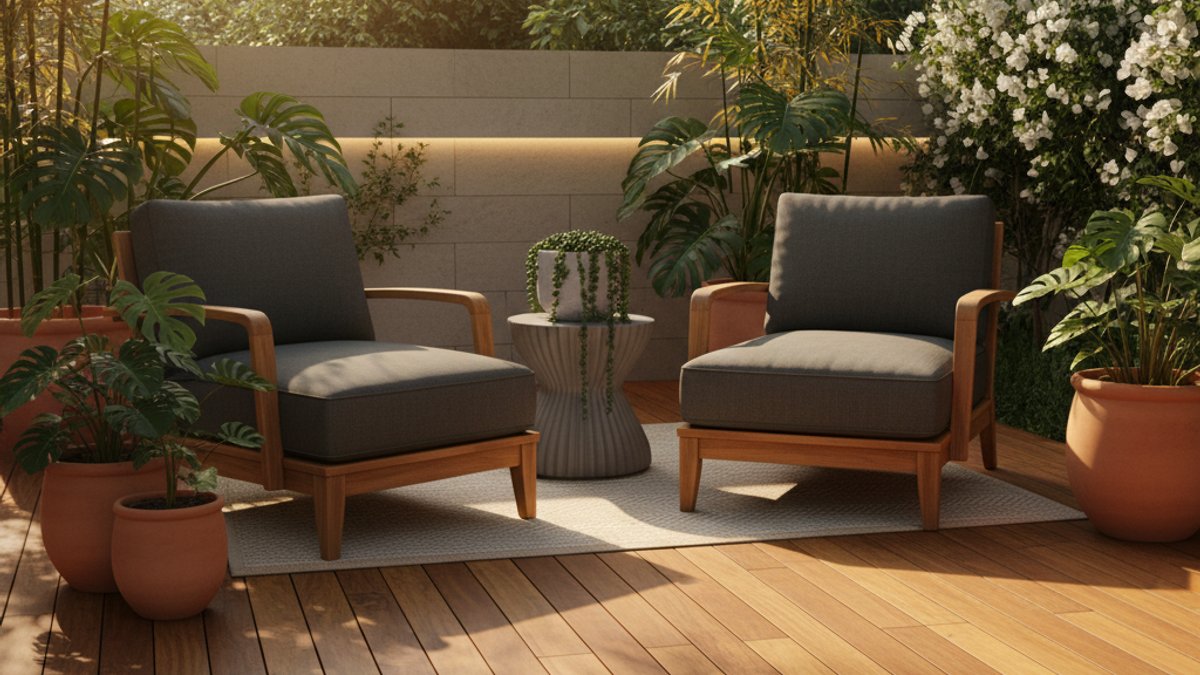 Sàn Gỗ Tự Nhiên Ngoài Trời Trên Sân Thượng