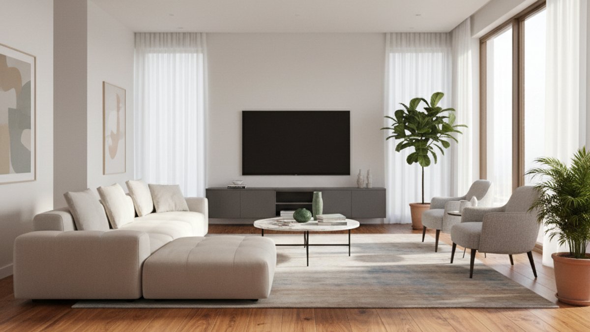 Sàn Gỗ Tự Nhiên Cao Cấp Phòng Khách Vua Gỗ