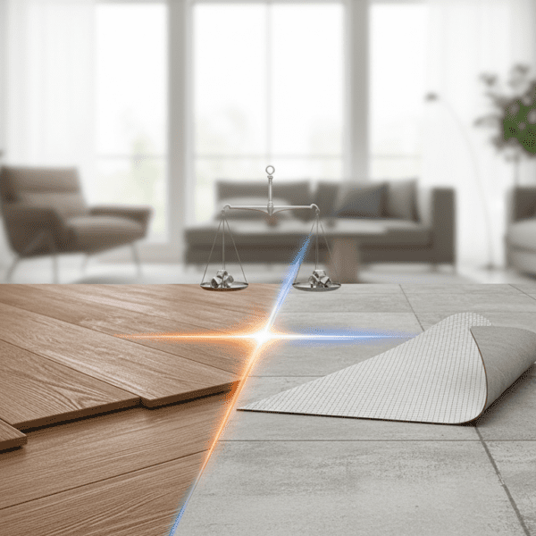 Sàn Nhựa Dán Keo và Hèm Khóa: 'Đấu Trường' Sàn Nhà - Đâu là Lựa Chọn Hoàn Hảo Cho Bạn?