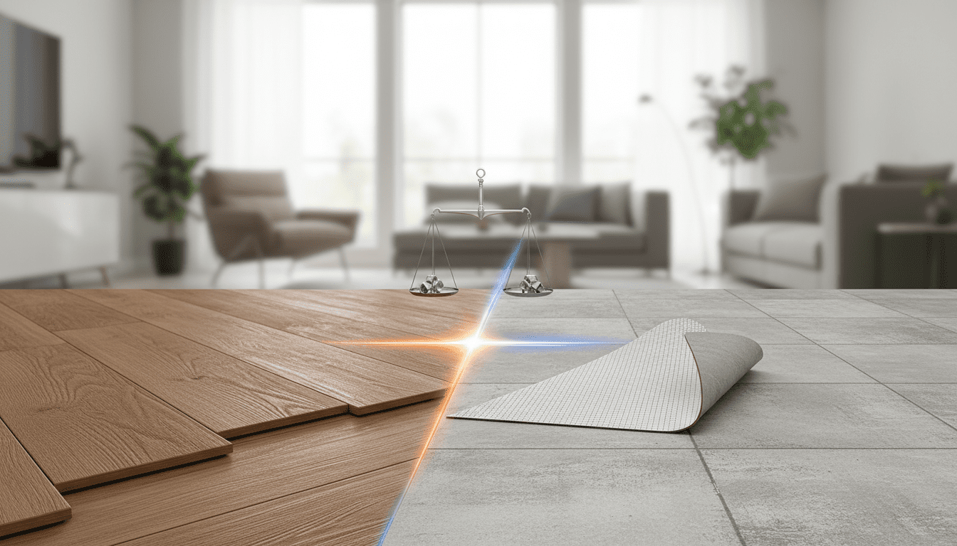 Sàn Nhựa Dán Keo Và Hèm Khóa: 'Đấu Trường' Sàn Nhà - Đâu Là Lựa Chọn Hoàn Hảo Cho Bạn?