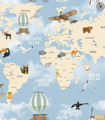 Giấy Dán Tường Hàn Quốc Trẻ Em Dream World 5138-1