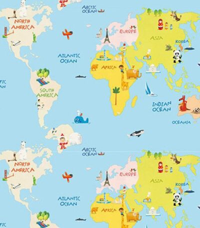 Giấy Dán Tường Hàn Quốc Trẻ Em Happy Stoy 2009-1