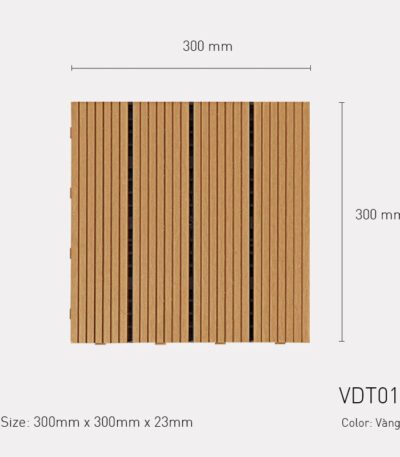 Vỉ Gỗ Nhựa Ngoài Trời VDT01-Wood