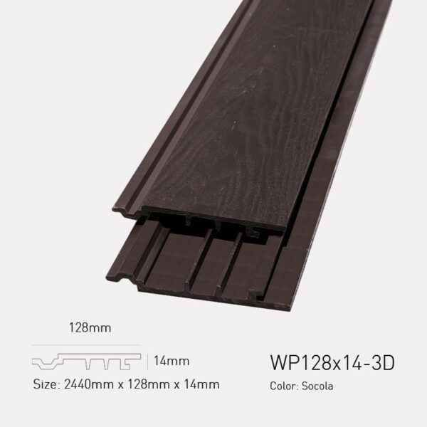 Gỗ Nhựa Awood WP128x14-Socola 3D