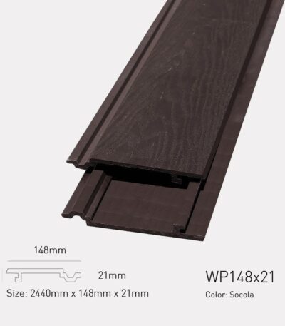 Gỗ Nhựa Awood WP148x21-Socola 3D