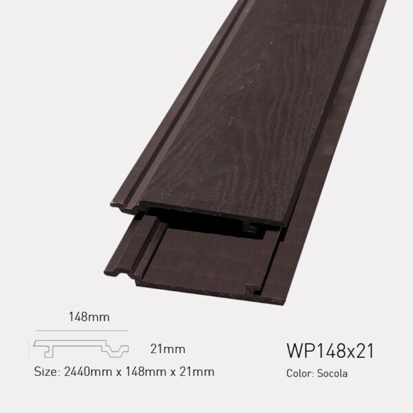 Gỗ Nhựa Awood WP148x21-Socola 3D