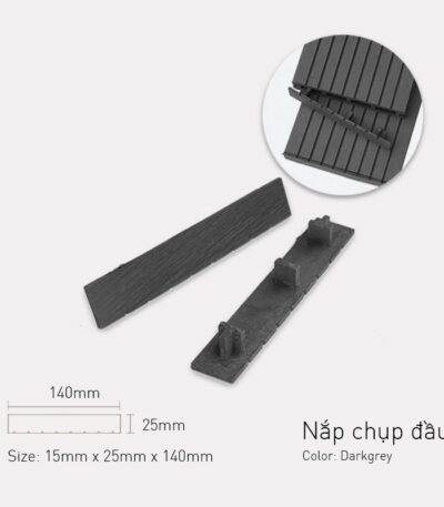 Nắp Chụp Đầu Sàn Gỗ Awood Màu Darkgrey
