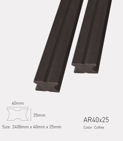 Thanh Đà Gỗ Nhựa Awood R40x25-Coffee