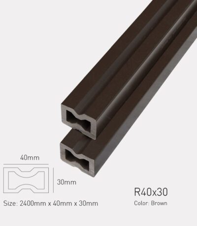 Thanh Đà Gỗ Nhựa Awood R40x30-Coffee