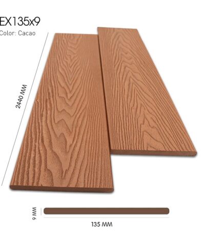 Gỗ Nhựa Ngoài Trời Exwood 3D EX135 Cacao