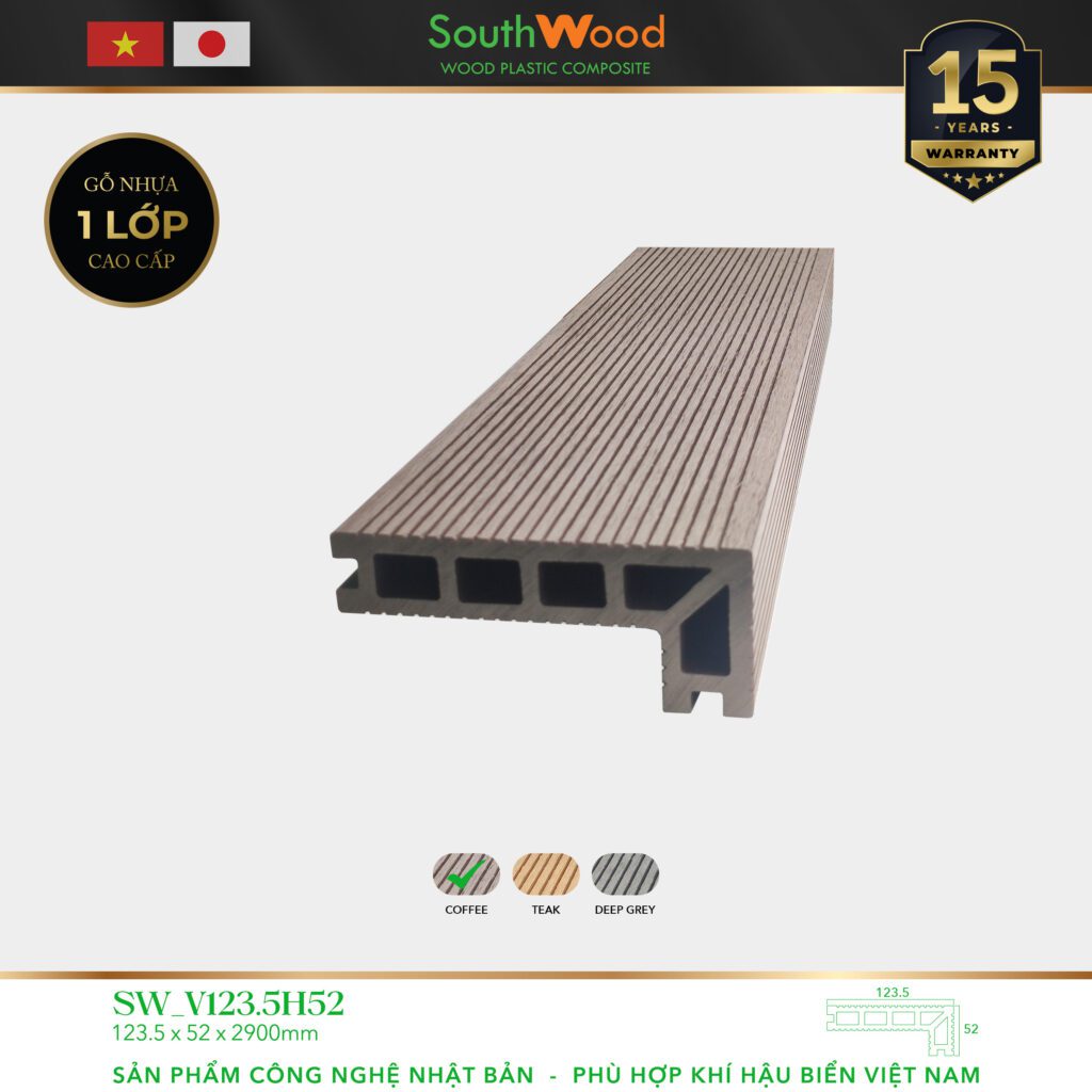 Gỗ nhựa ngoài trời South Wood SW-V123-Coffee