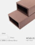 Lam Gỗ Nhựa Ngoài Trời TPWood HD60x30-Brown