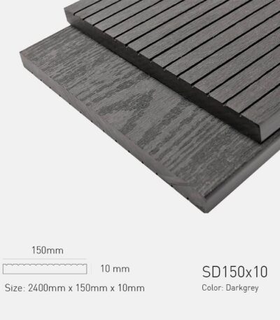 Gỗ Nhựa Ngoài Trời TPWood SD150x10-Darkgrey