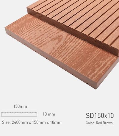 Gỗ Nhựa Ngoài Trời TPWood SD150x10-Red Brown