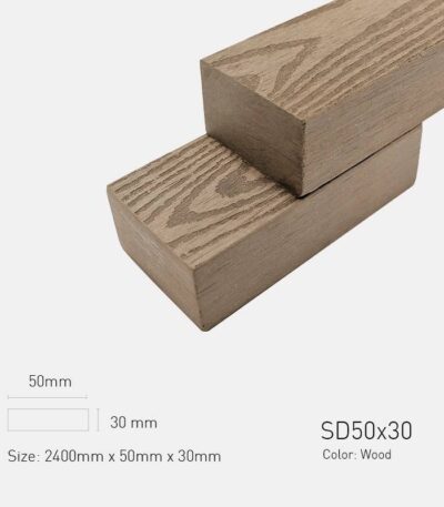 Lam Gỗ Nhựa Ngoài Trời TPWood SD50x30-Wood