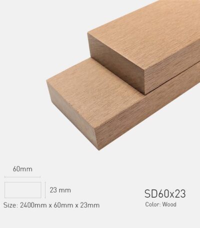 Lam Gỗ Nhựa Ngoài Trời TPWood SD60x23-Wood