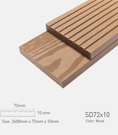 Lam Gỗ Nhựa Ngoài Trời TPWood SD72x10-Wood