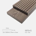 Lam Gỗ Nhựa Ngoài Trời TPWood SD72x12-Coffee