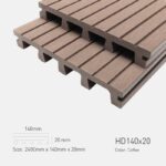 Sàn Gỗ Ngoài Trời TPWood HD140x20-Coffee