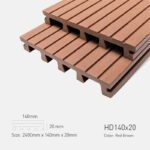 Sàn Gỗ Ngoài Trời TPWood HD140x20-Red Brown