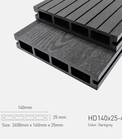 Sàn Gỗ Ngoài Trời TPWood HD140x25-4S-Darkgrey